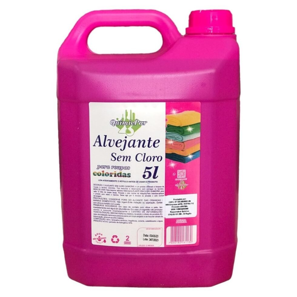 Alvejante Sem Cloro 5l Quimic Par Ind stria Qu mica alvejante-sem-cloro-5l-quimic-par-ind-stria-qu-mica